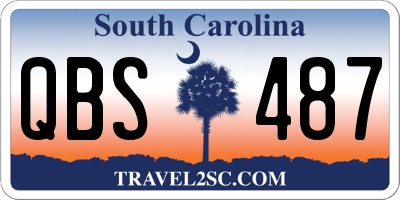SC license plate QBS487