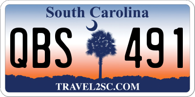 SC license plate QBS491