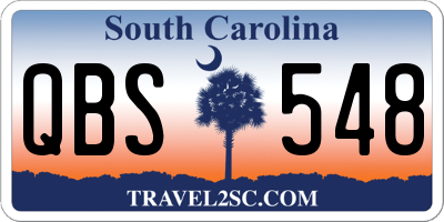 SC license plate QBS548