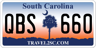 SC license plate QBS660