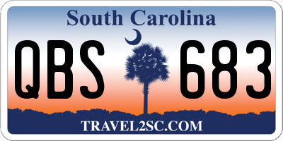 SC license plate QBS683