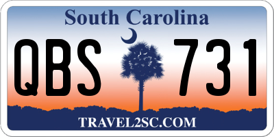 SC license plate QBS731