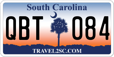 SC license plate QBT084