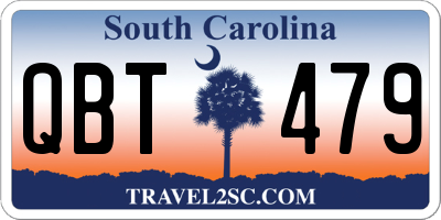 SC license plate QBT479