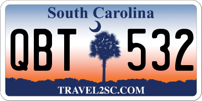SC license plate QBT532