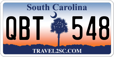 SC license plate QBT548