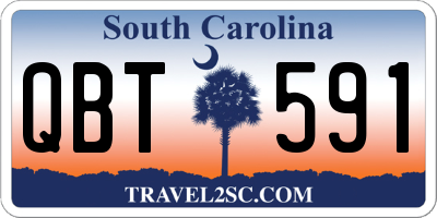 SC license plate QBT591