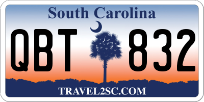 SC license plate QBT832