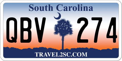SC license plate QBV274