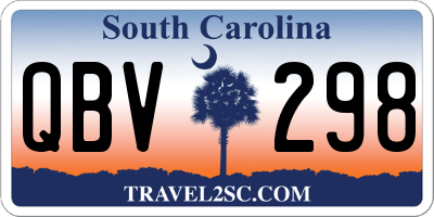 SC license plate QBV298
