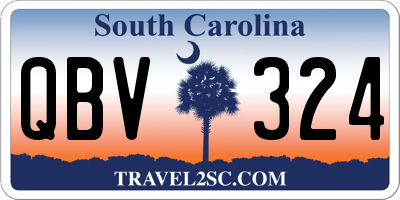 SC license plate QBV324