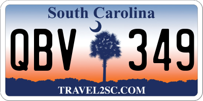 SC license plate QBV349