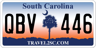 SC license plate QBV446