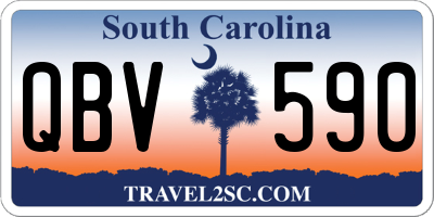 SC license plate QBV590
