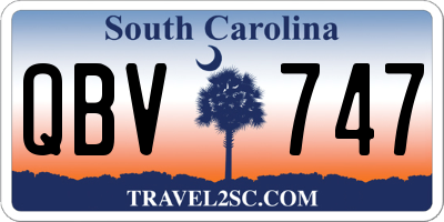 SC license plate QBV747