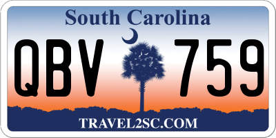 SC license plate QBV759