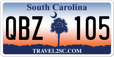 SC license plate QBZ105