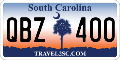 SC license plate QBZ400