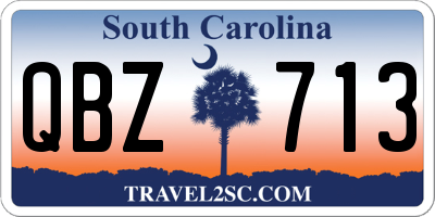 SC license plate QBZ713