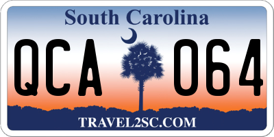 SC license plate QCA064