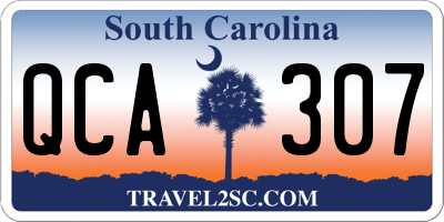 SC license plate QCA307