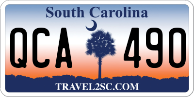 SC license plate QCA490