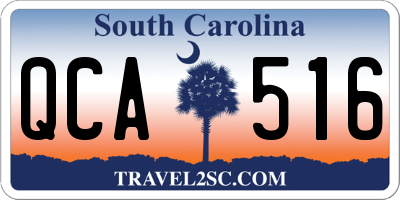 SC license plate QCA516