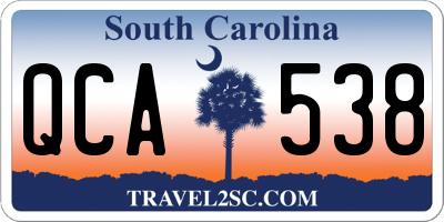 SC license plate QCA538