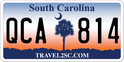 SC license plate QCA814