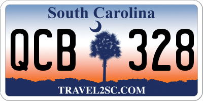 SC license plate QCB328