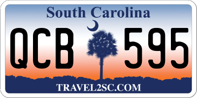 SC license plate QCB595