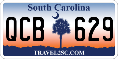 SC license plate QCB629