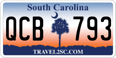 SC license plate QCB793