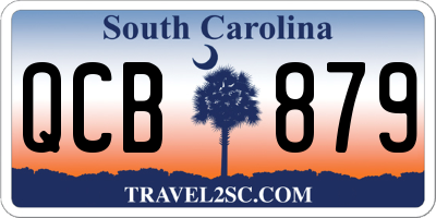SC license plate QCB879