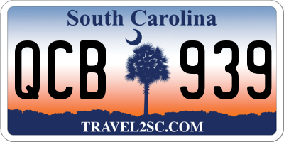 SC license plate QCB939