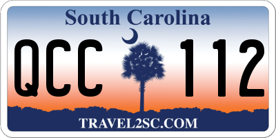 SC license plate QCC112