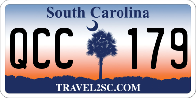 SC license plate QCC179
