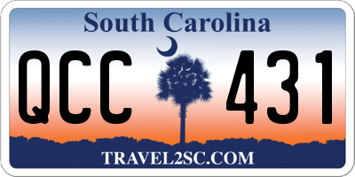 SC license plate QCC431