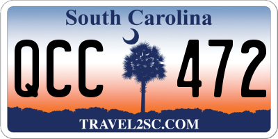 SC license plate QCC472
