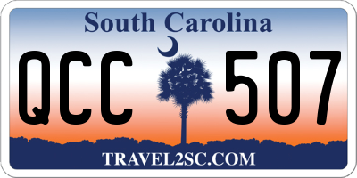 SC license plate QCC507