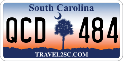 SC license plate QCD484