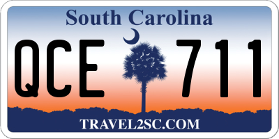 SC license plate QCE711