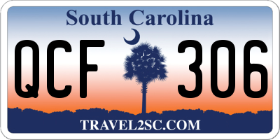 SC license plate QCF306