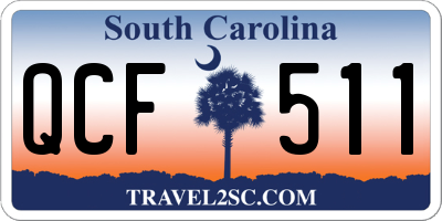 SC license plate QCF511