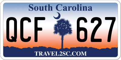 SC license plate QCF627