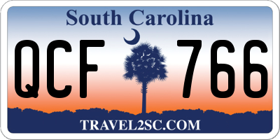 SC license plate QCF766
