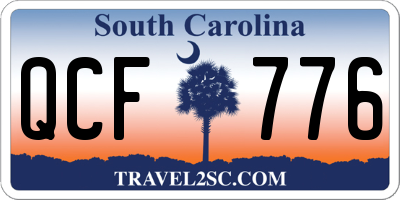 SC license plate QCF776