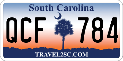 SC license plate QCF784