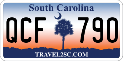 SC license plate QCF790