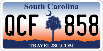 SC license plate QCF858